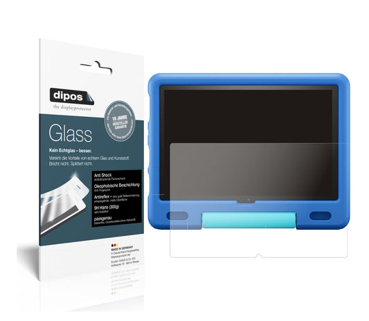 Matte Displayschutzfolie von dipos passend für Amazon Fire HD 10 Kids (2021), 9H kratzfest und blasenfrei montiert