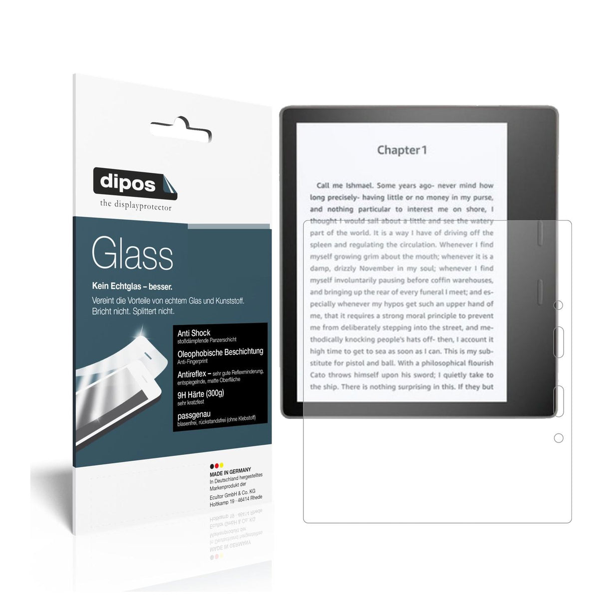 Screen Protector for Amazon Kindle Oasis (2019) matte Flexible Glass 9H dipos