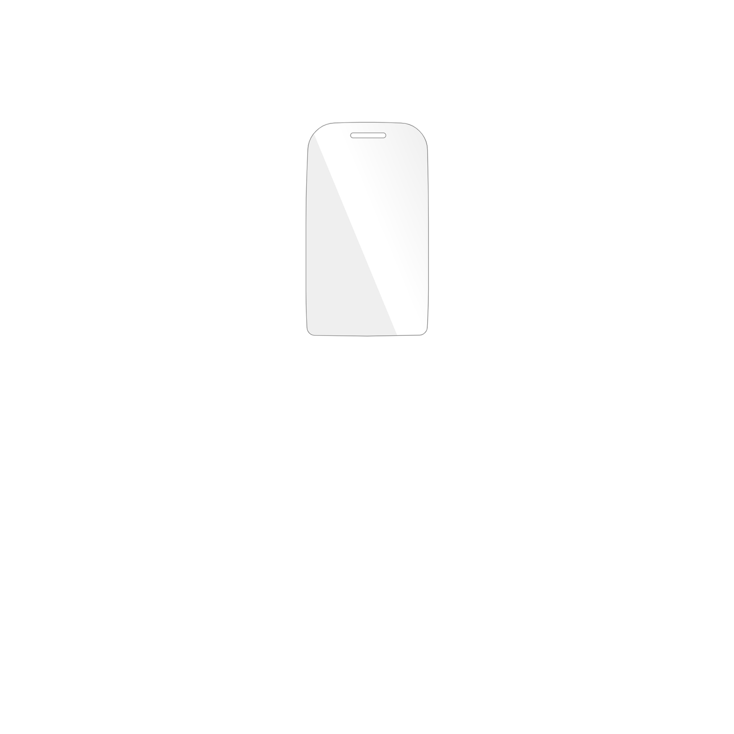 dipos Displayschutz für Amplicomms PowerTel M7510-3G Senioren-Handy, transparente Oberfläche, geringe Dicke und perfekte Passform