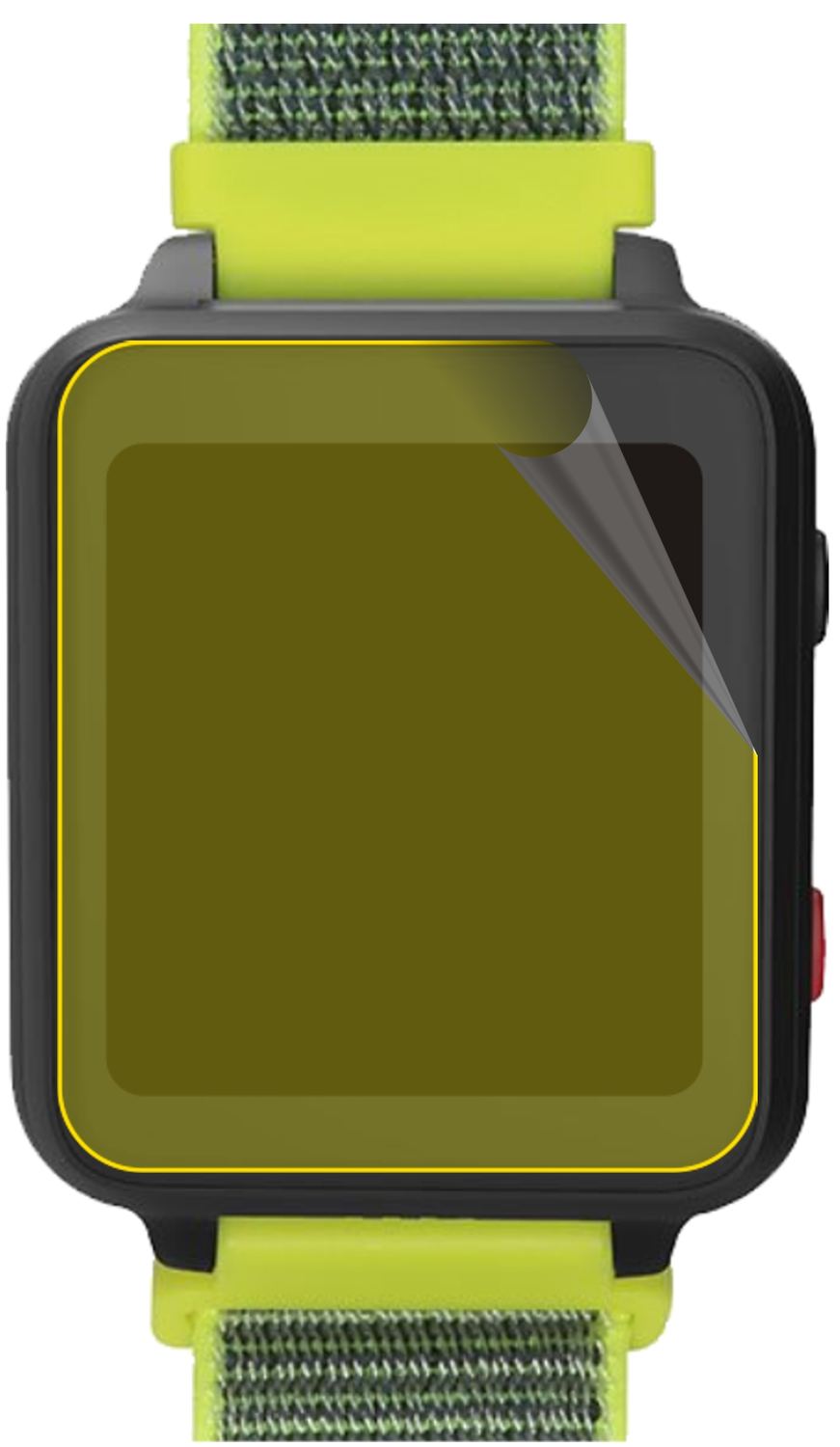 dipos Displayschutz für Anio 5 Smartwatch, transparente Oberfläche, geringe Dicke und perfekte Passform