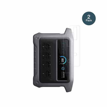 AnkerSOLIX C1000 Gen 2 mit aufgebrachter dipos Flex Schutzfolie, glasklare Darstellung ohne Einschränkungen