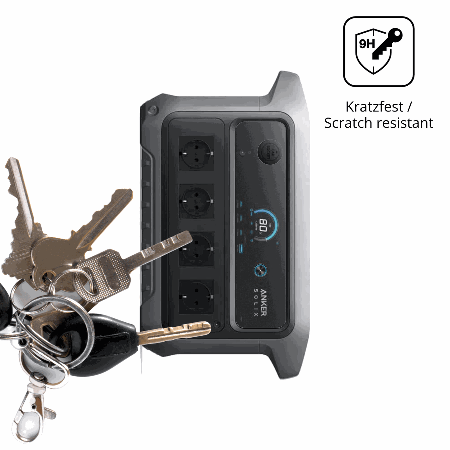 dipos Displayschutz für Anker SOLIX C2000 Gen 2, mattierte Oberfläche, robuste Festigkeit und perfekte Passform