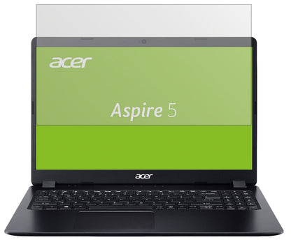 AcerAspire 5 (A515-54G-56XE) mit aufgebrachter dipos Displayschutzfolie, die lästige Fingerabdrücke minimiert