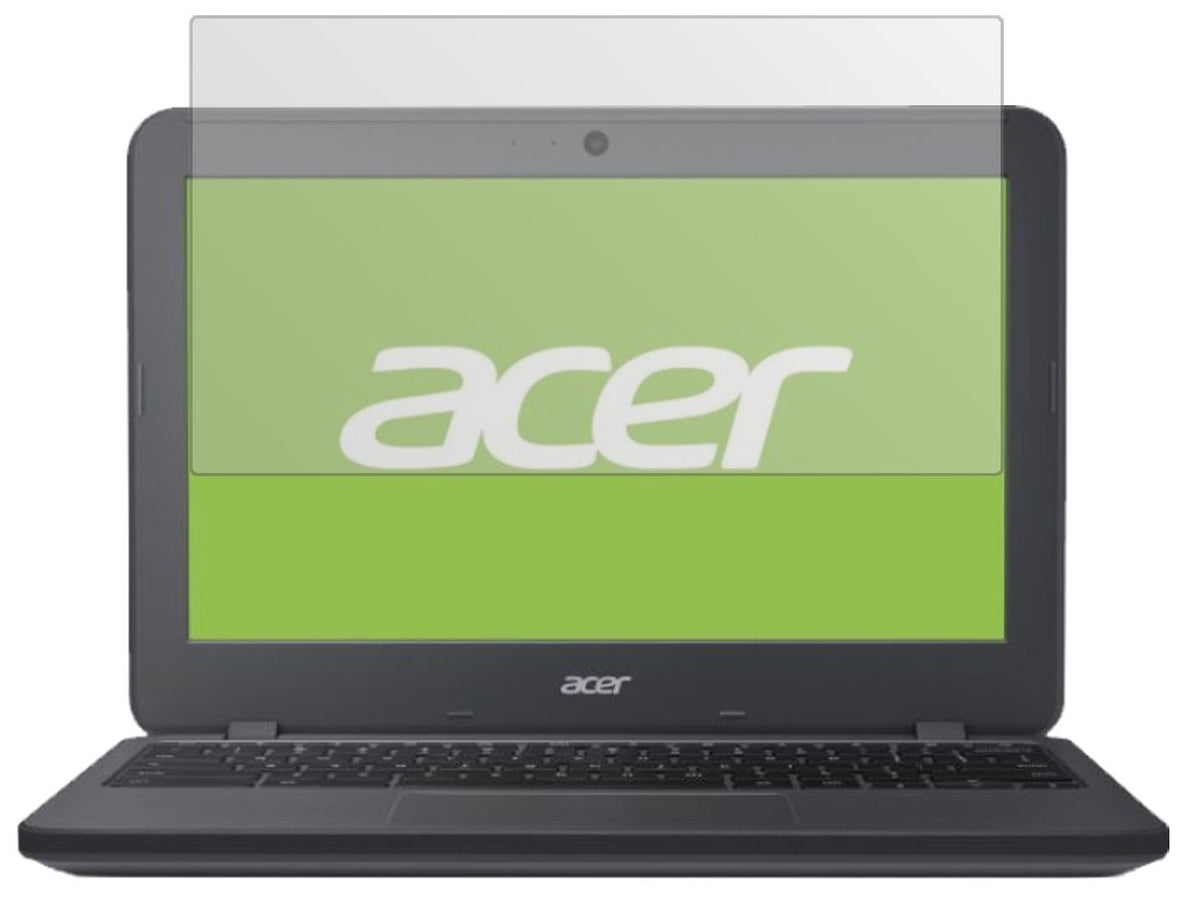 AcerChromebook 11 N7 mit aufgebrachter dipos Displayschutzfolie, die lästige Fingerabdrücke minimiert