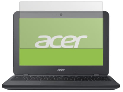 AcerChromebook 11 N7 mit aufgebrachter dipos Displayschutzfolie, die lästige Fingerabdrücke minimiert