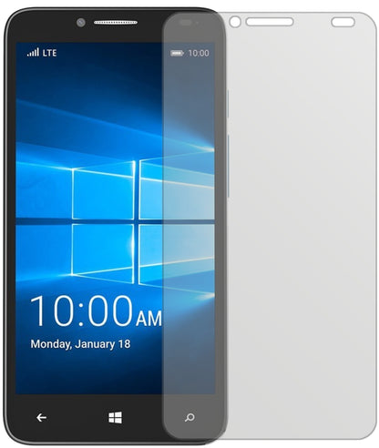 AlcatelIdol 4 Pro mit aufgebrachter dipos Displayschutzfolie, die lästige Fingerabdrücke minimiert