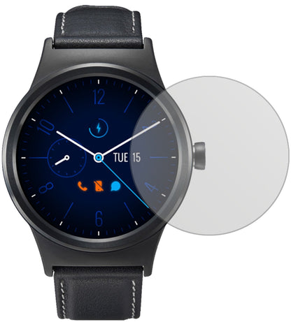 AlcatelMove Time MT10G mit aufgebrachter dipos Displayschutzfolie, die lästige Fingerabdrücke minimiert