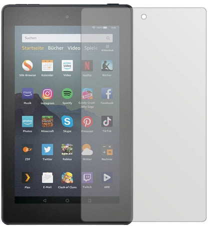 AmazonFire 7 Tablet Kids Edition (2019) mit aufgebrachter dipos Displayschutzfolie, die lästige Fingerabdrücke minimiert