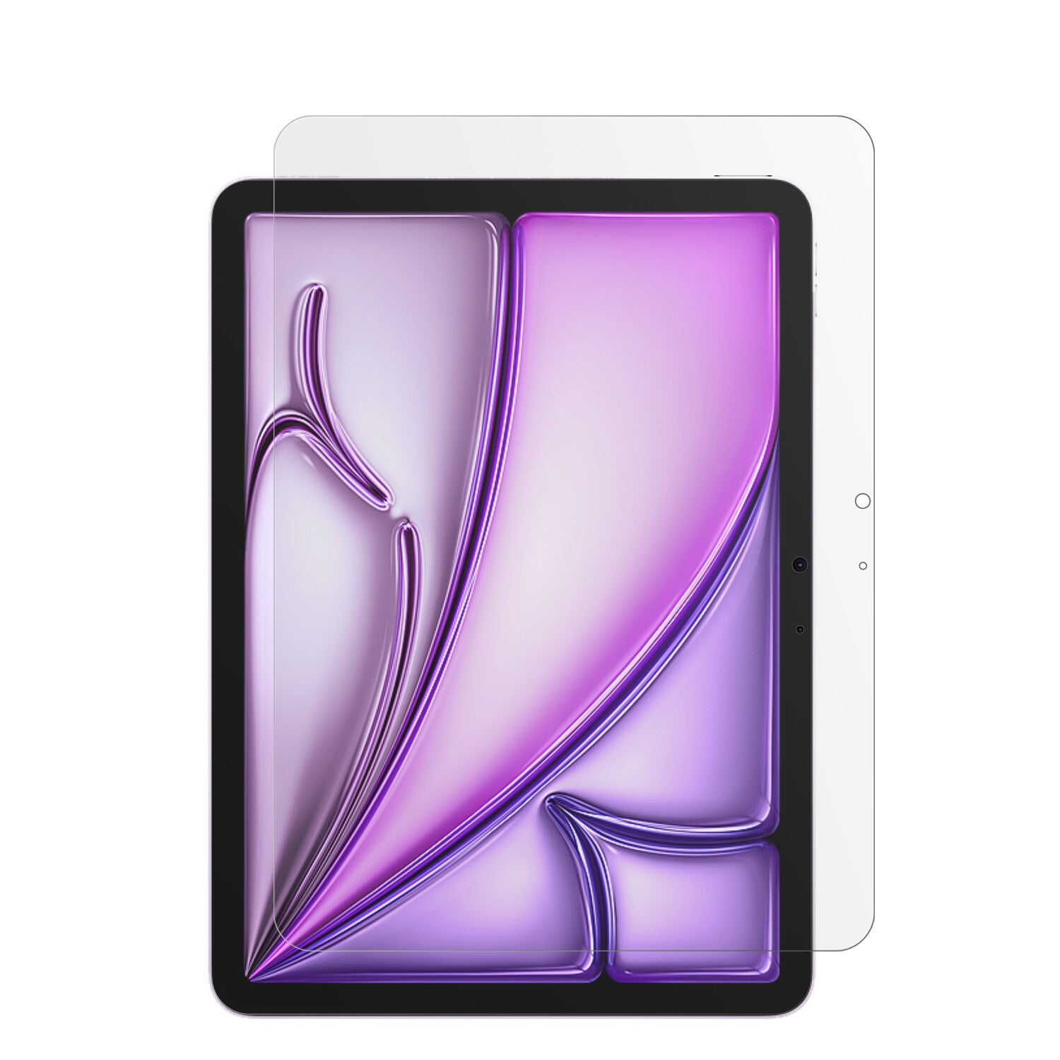 AppleiPad Air M2 11 Zoll mit aufgebrachter dipos Displayschutzfolie, die lästige Fingerabdrücke minimiert