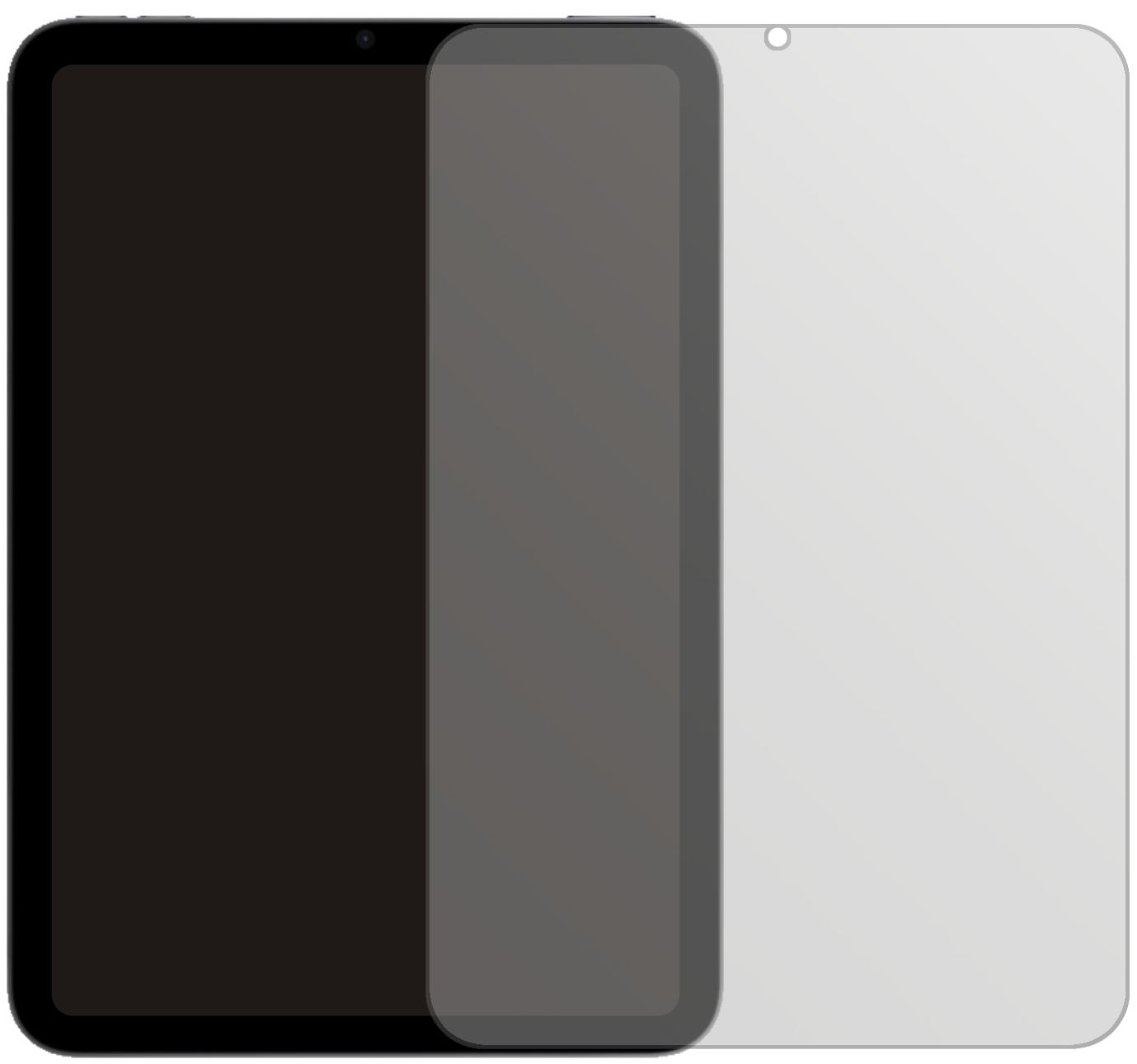 AppleiPad mini 6 mit aufgebrachter dipos Displayschutzfolie, die lästige Fingerabdrücke minimiert