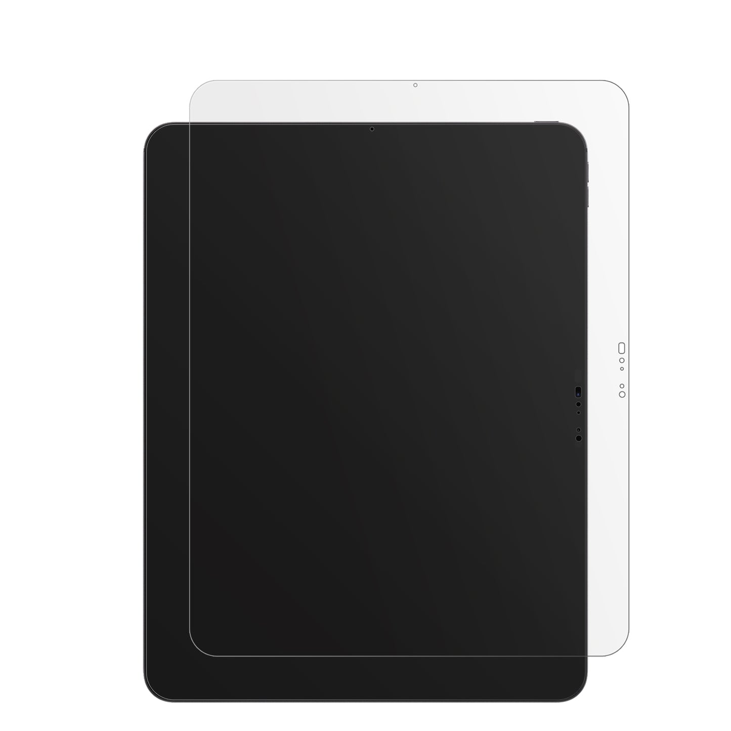 AppleiPad Pro M5 11 Zoll mit aufgebrachter dipos Displayschutzfolie, die lästige Fingerabdrücke minimiert