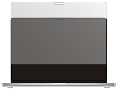 AppleMacBook Pro 16 Zoll (2021) mit aufgebrachter dipos Displayschutzfolie, die lästige Fingerabdrücke minimiert