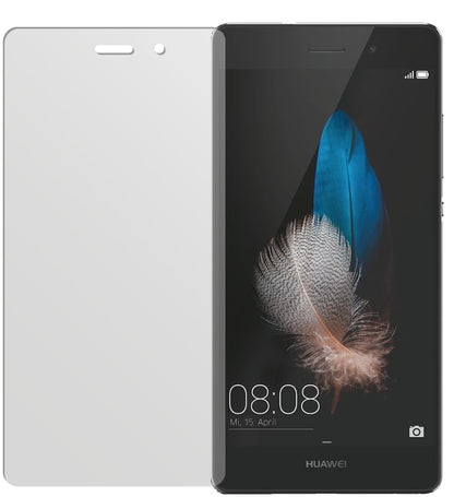 Ascend P8 LiteHuawei mit aufgebrachter dipos Displayschutzfolie, die lästige Fingerabdrücke minimiert