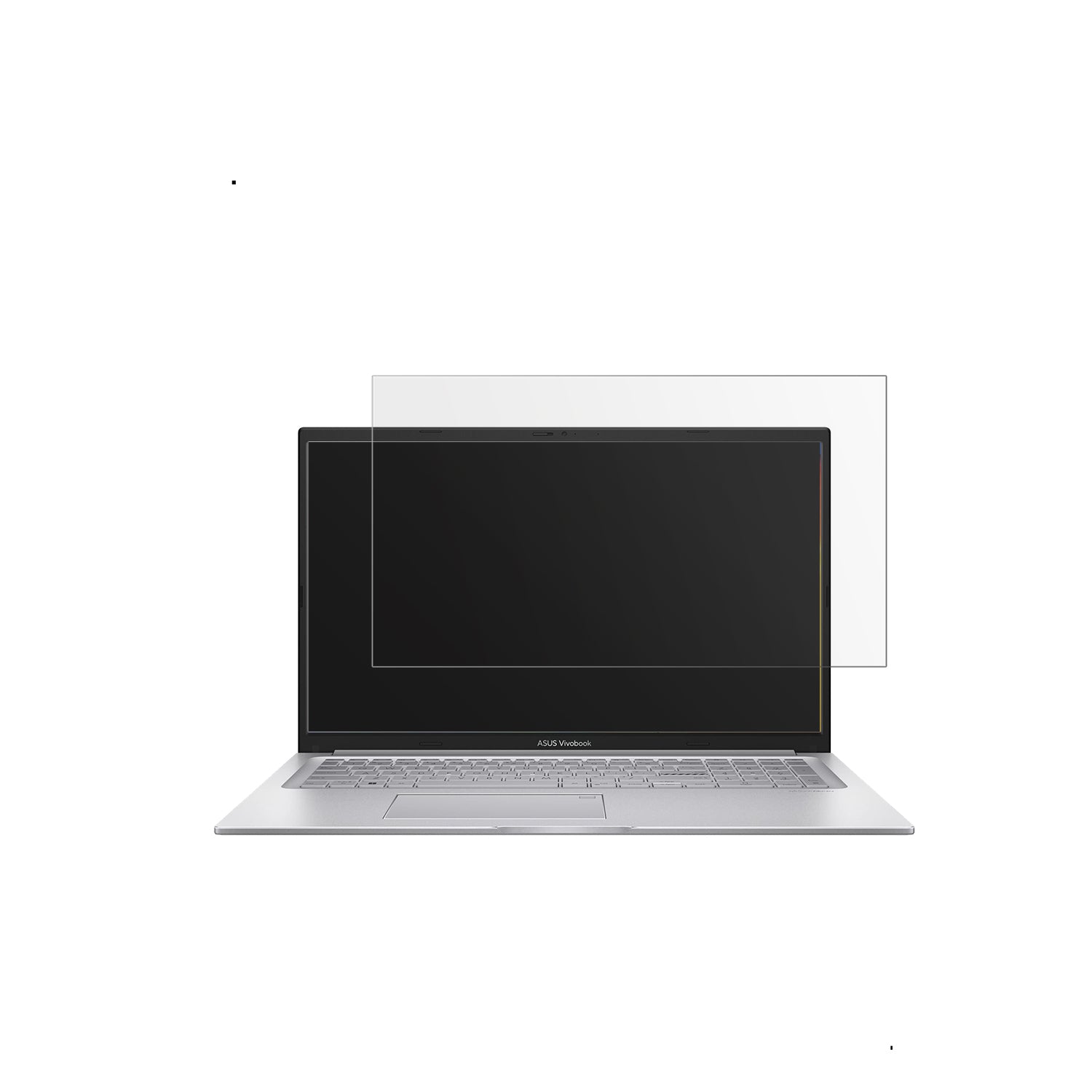 ASUS17.3 Zoll i1355U mit aufgebrachter dipos Displayschutzfolie, die lästige Fingerabdrücke minimiert