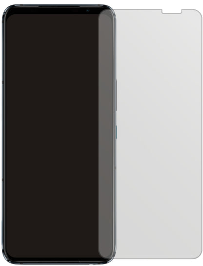 AsusROG Phone 5 Ultimate mit aufgebrachter dipos Displayschutzfolie, die lästige Fingerabdrücke minimiert