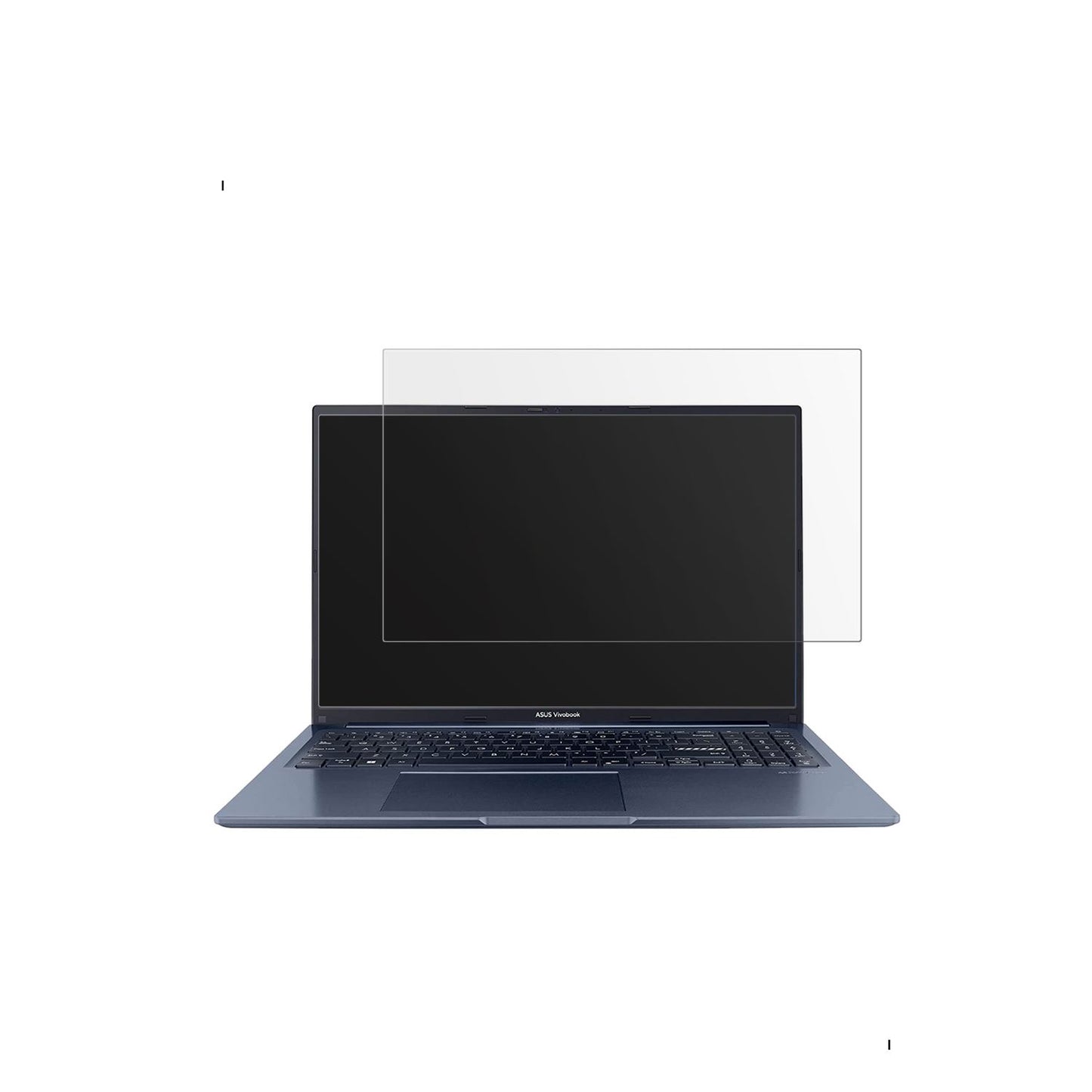 AsusVivobook 15 mit aufgebrachter dipos Displayschutzfolie, die lästige Fingerabdrücke minimiert