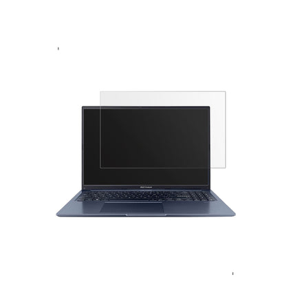 AsusVivobook 15 mit aufgebrachter dipos Displayschutzfolie, die lästige Fingerabdrücke minimiert