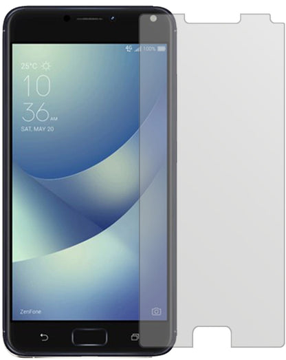 AsusZenfone 4 Max 5,2 Zoll ZC520KL mit aufgebrachter dipos Displayschutzfolie, die lästige Fingerabdrücke minimiert