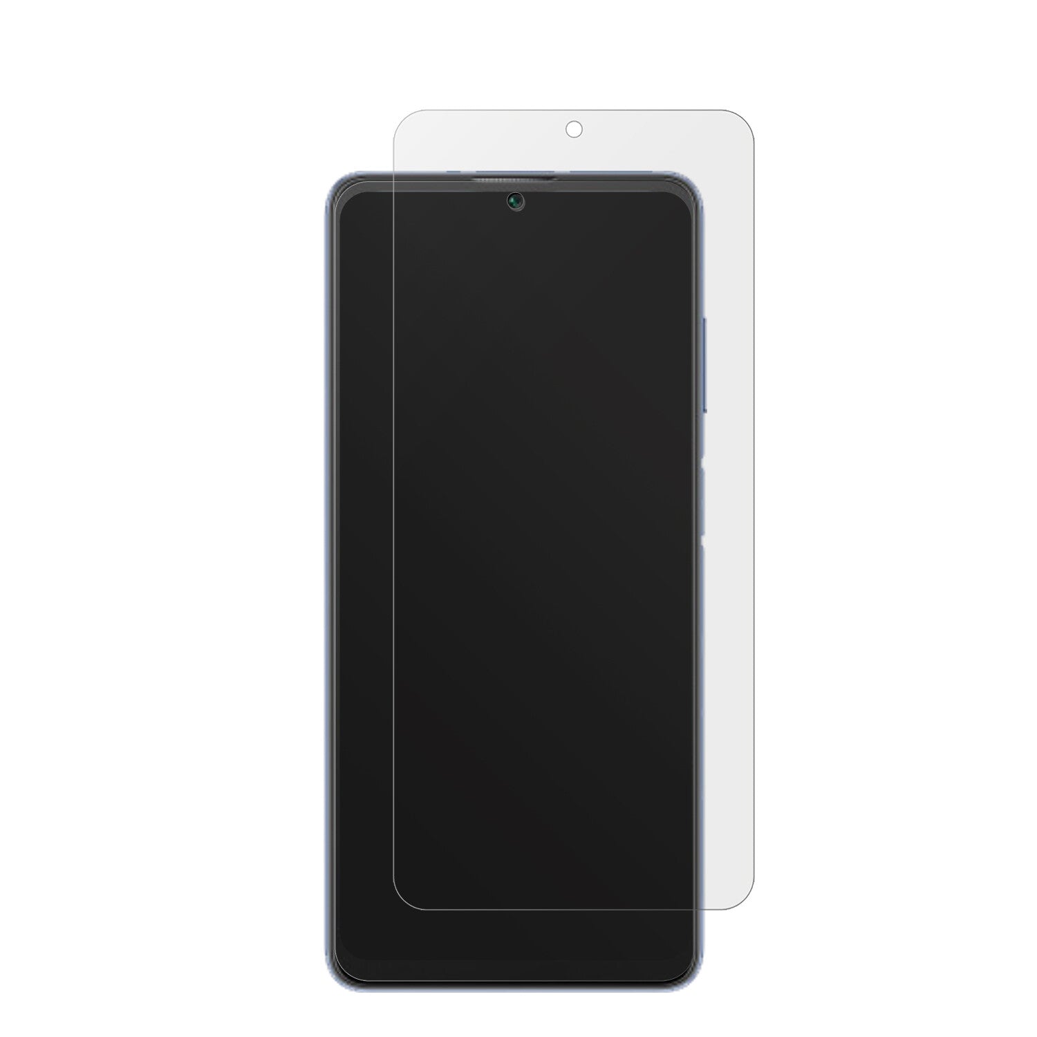 BlackviewA53 Pro mit aufgebrachter dipos Displayschutzfolie, die lästige Fingerabdrücke minimiert