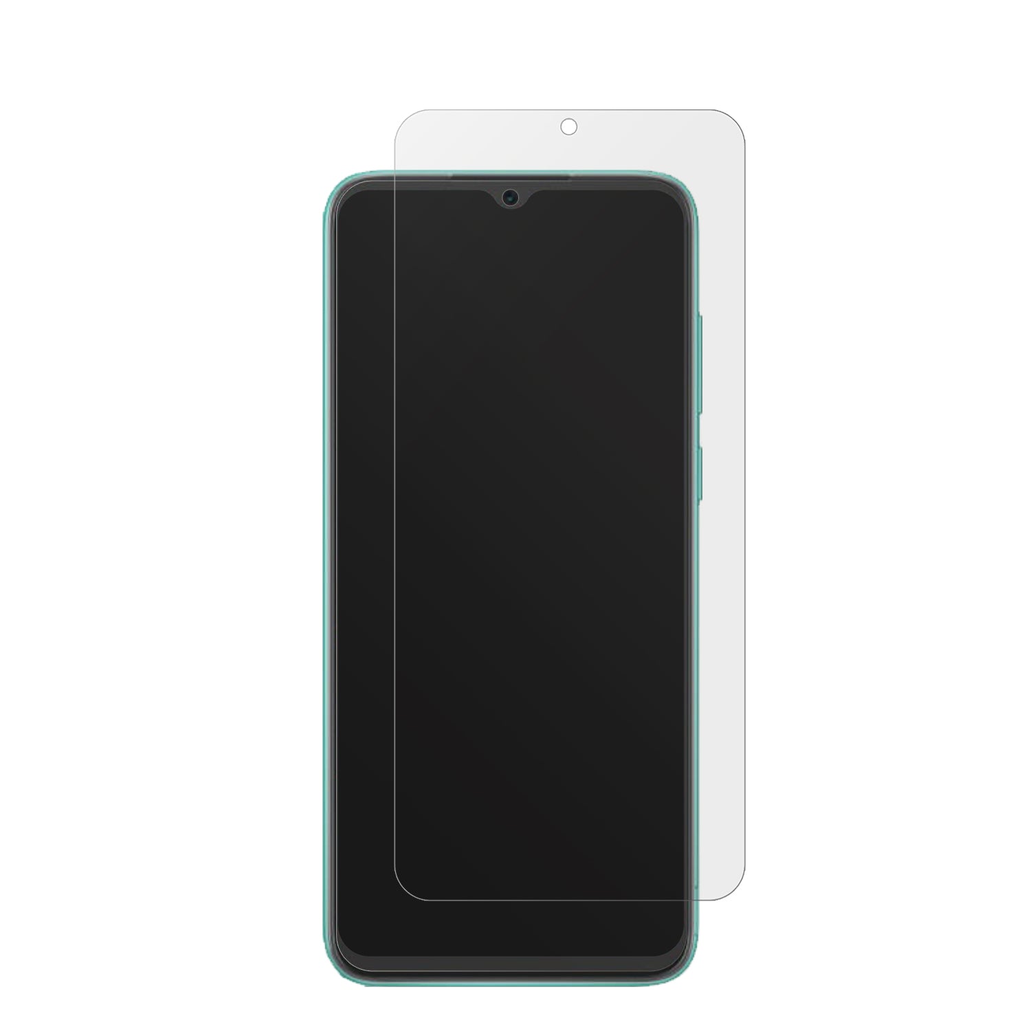 BlackviewA55 Pro mit aufgebrachter dipos Displayschutzfolie, die lästige Fingerabdrücke minimiert