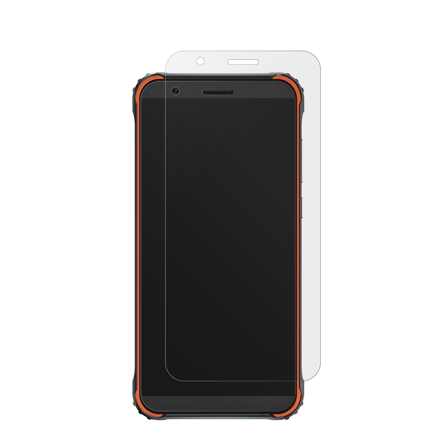 BlackviewBV4900 Pro mit aufgebrachter dipos Displayschutzfolie, die lästige Fingerabdrücke minimiert