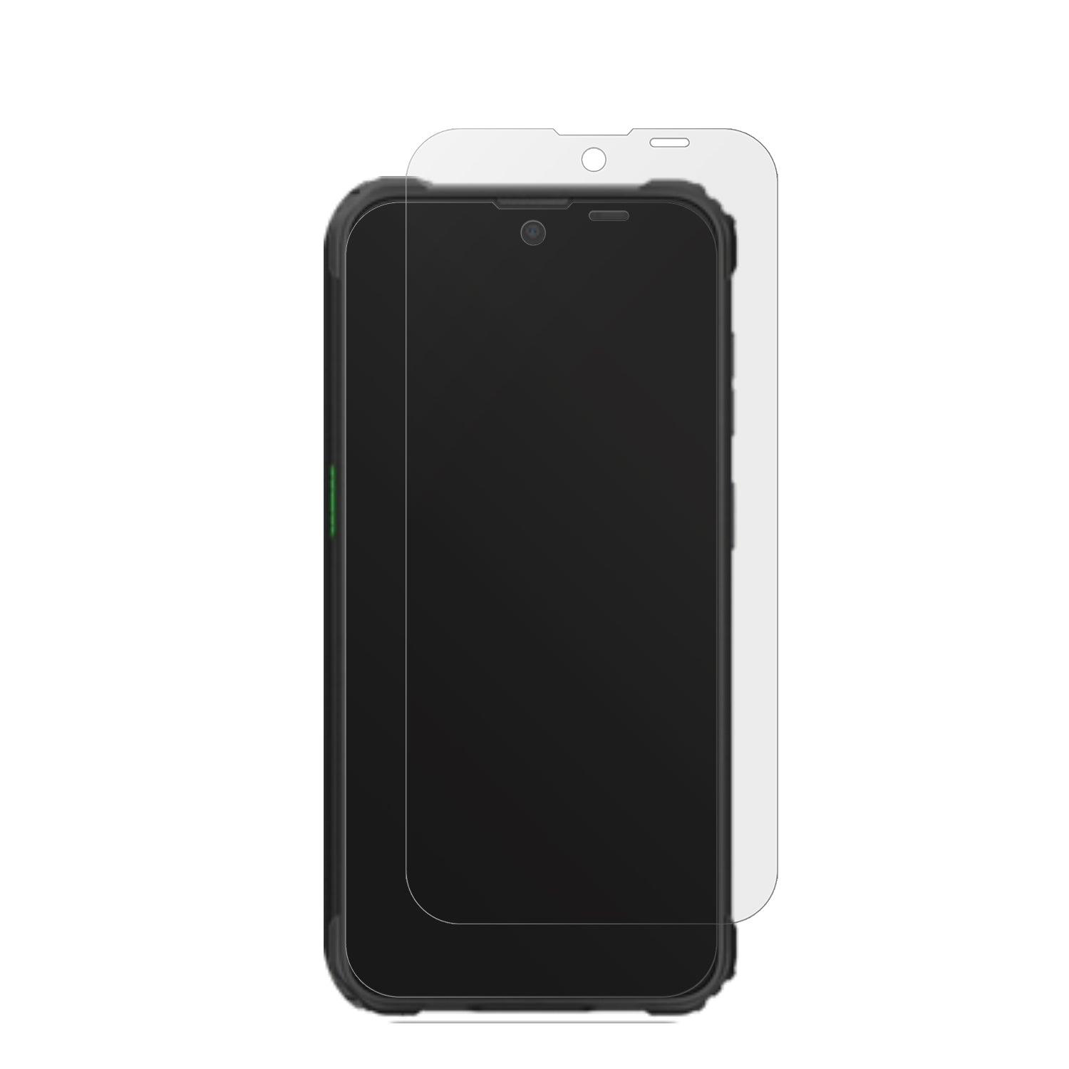 BlackviewBV5300 Plus mit aufgebrachter dipos Displayschutzfolie, die lästige Fingerabdrücke minimiert