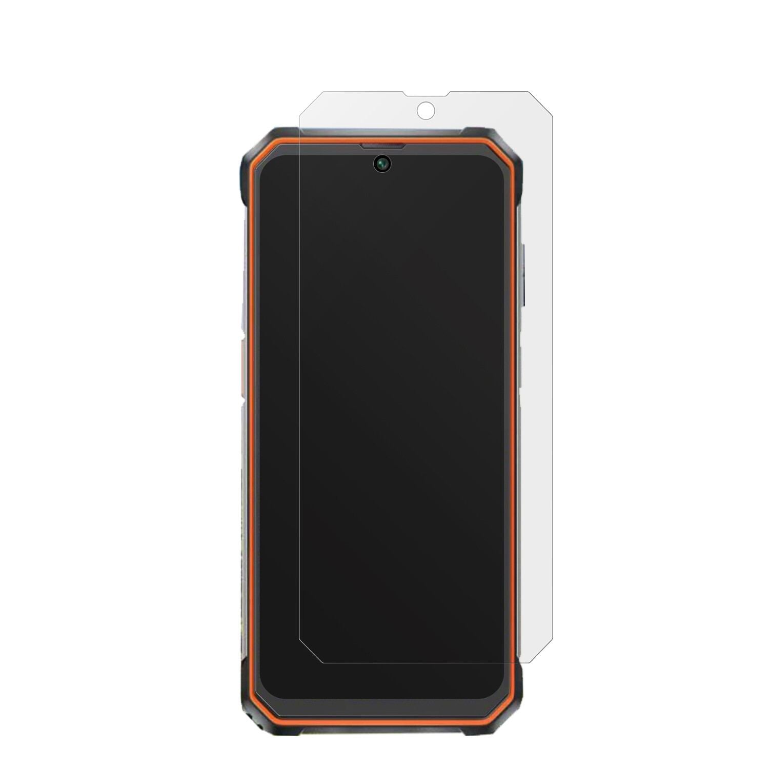 BlackviewBV6200 mit aufgebrachter dipos Displayschutzfolie, die lästige Fingerabdrücke minimiert