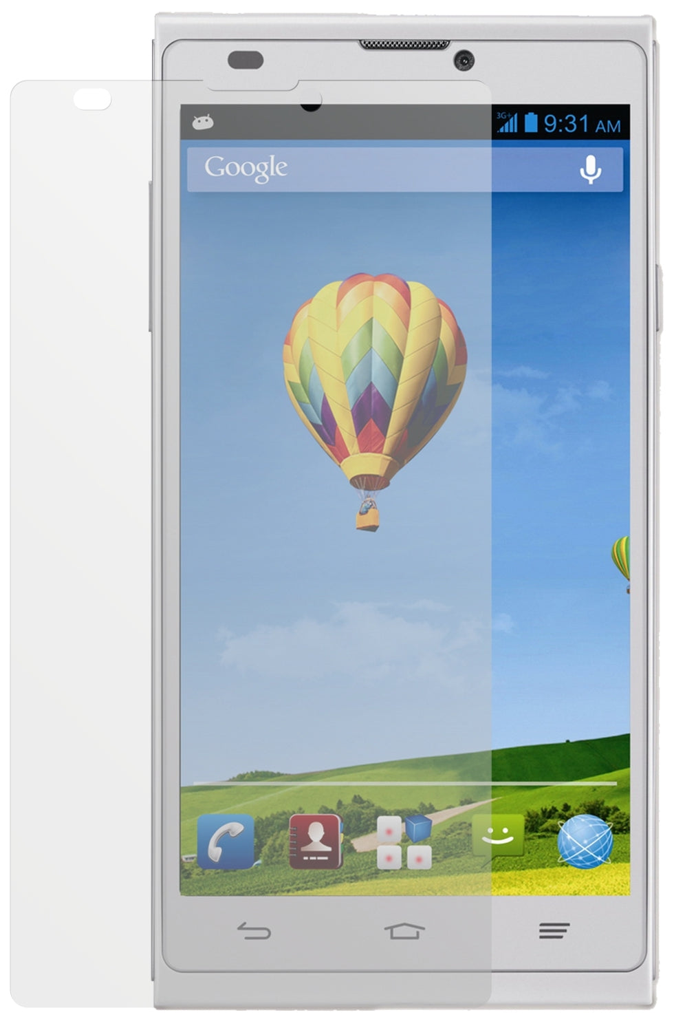 Blade L2ZTE mit aufgebrachter dipos Displayschutzfolie, die lästige Fingerabdrücke minimiert