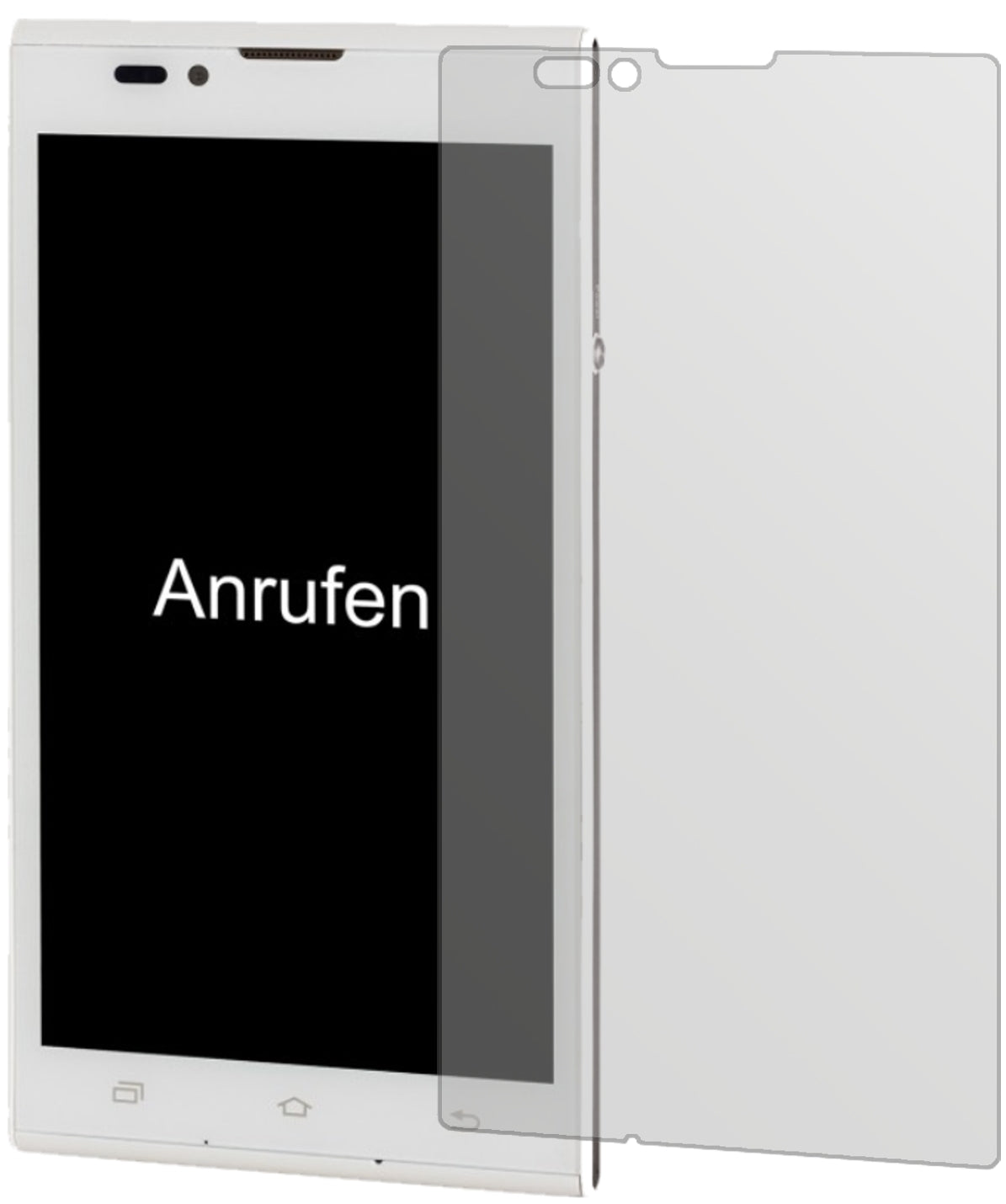 BlindShell2 mit aufgebrachter dipos Displayschutzfolie, die lästige Fingerabdrücke minimiert