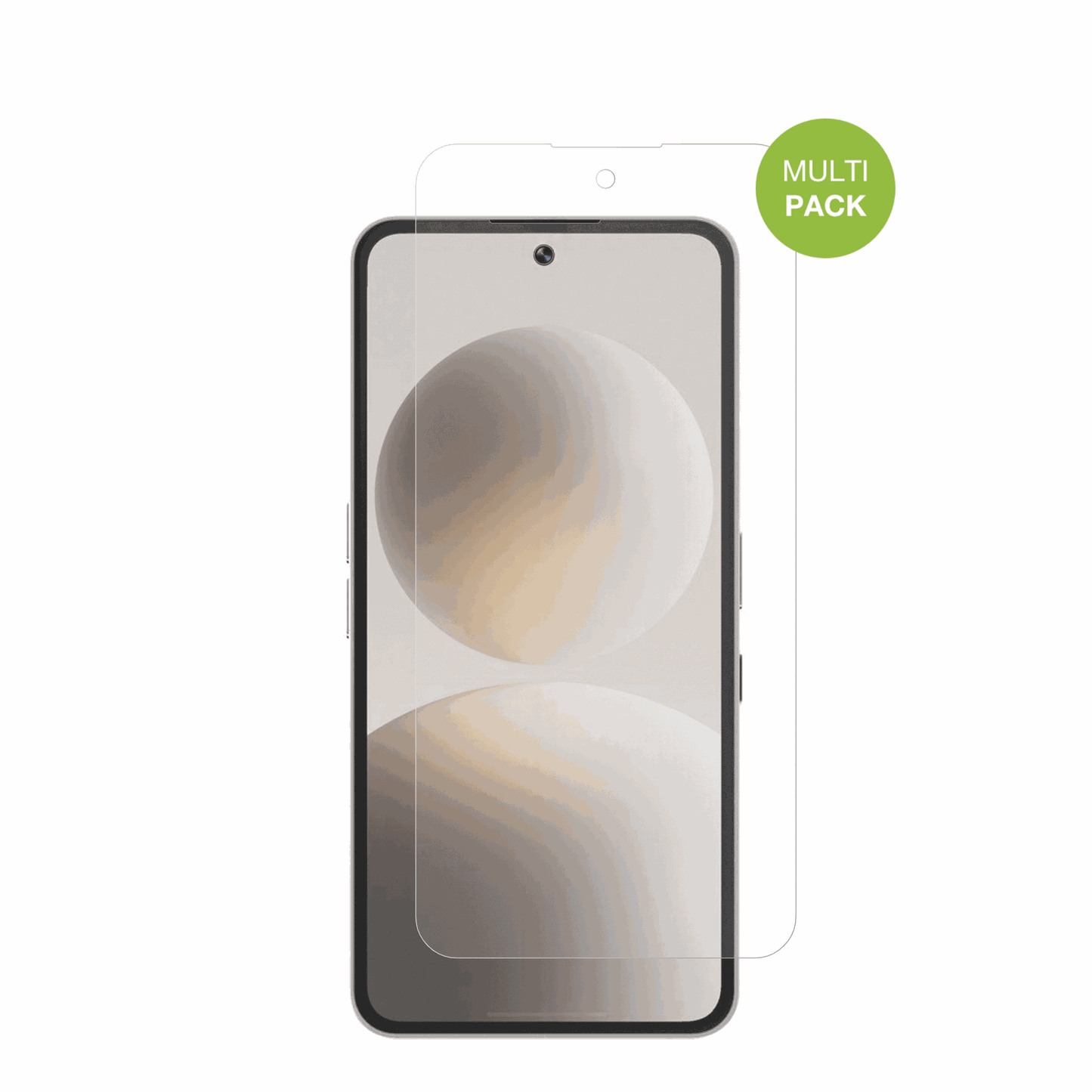 BrainNatural AI Phone BGX5 mit aufgebrachter dipos Displayschutzfolie, die lästige Fingerabdrücke minimiert