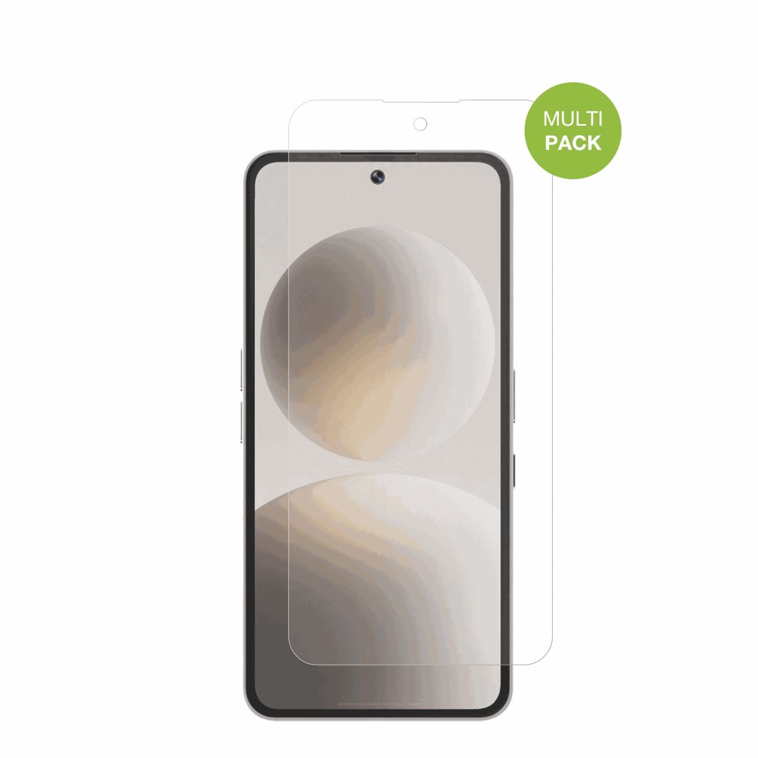 BrainNatural AI Phone BGX5 mit aufgebrachter dipos Displayschutzfolie, die lästige Fingerabdrücke minimiert