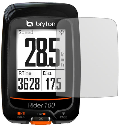 BrytonRider 100 mit aufgebrachter dipos Displayschutzfolie, die lästige Fingerabdrücke minimiert