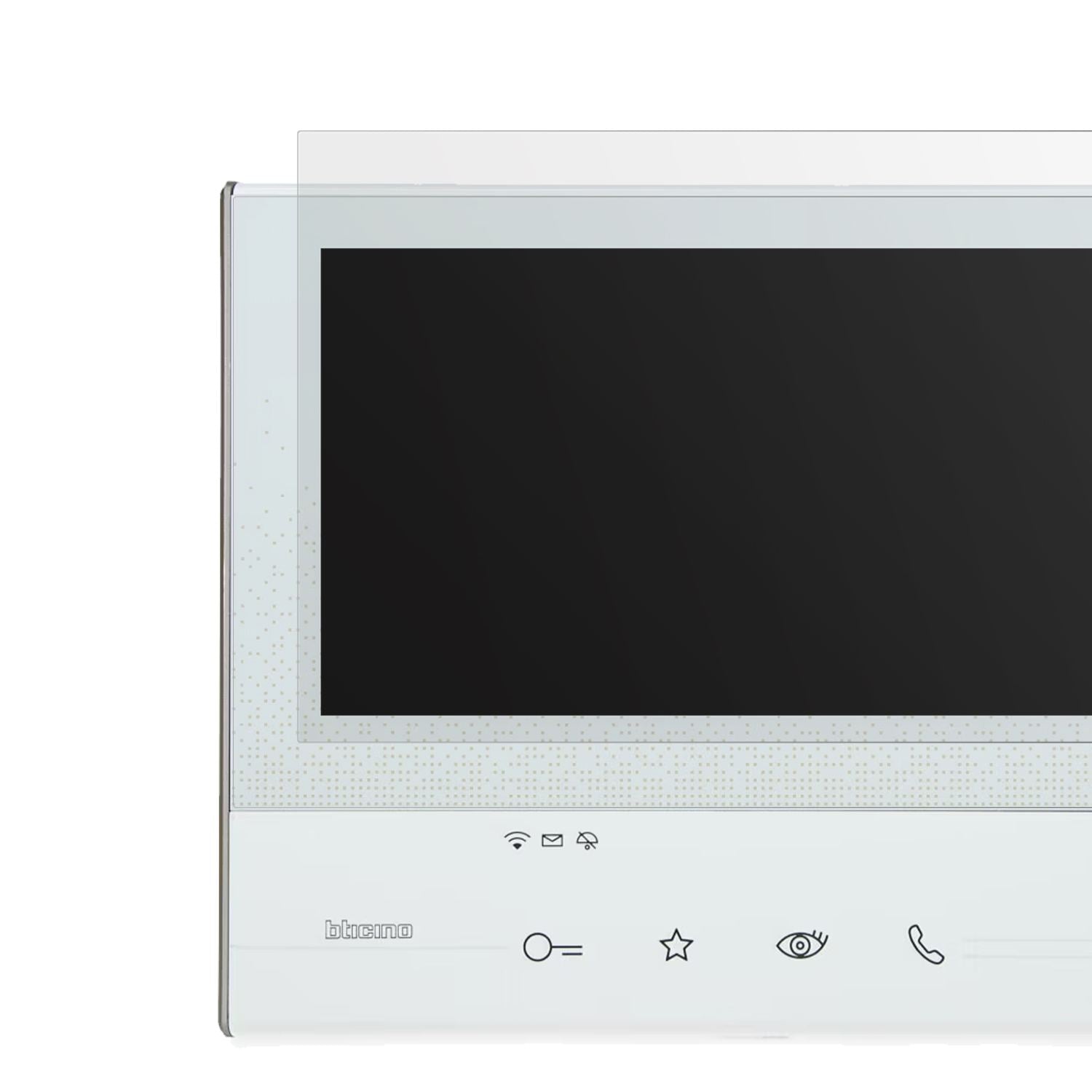 BticinoCLASSE 300 X 13E 344642 mit aufgebrachter dipos Displayschutzfolie, die lästige Fingerabdrücke minimiert
