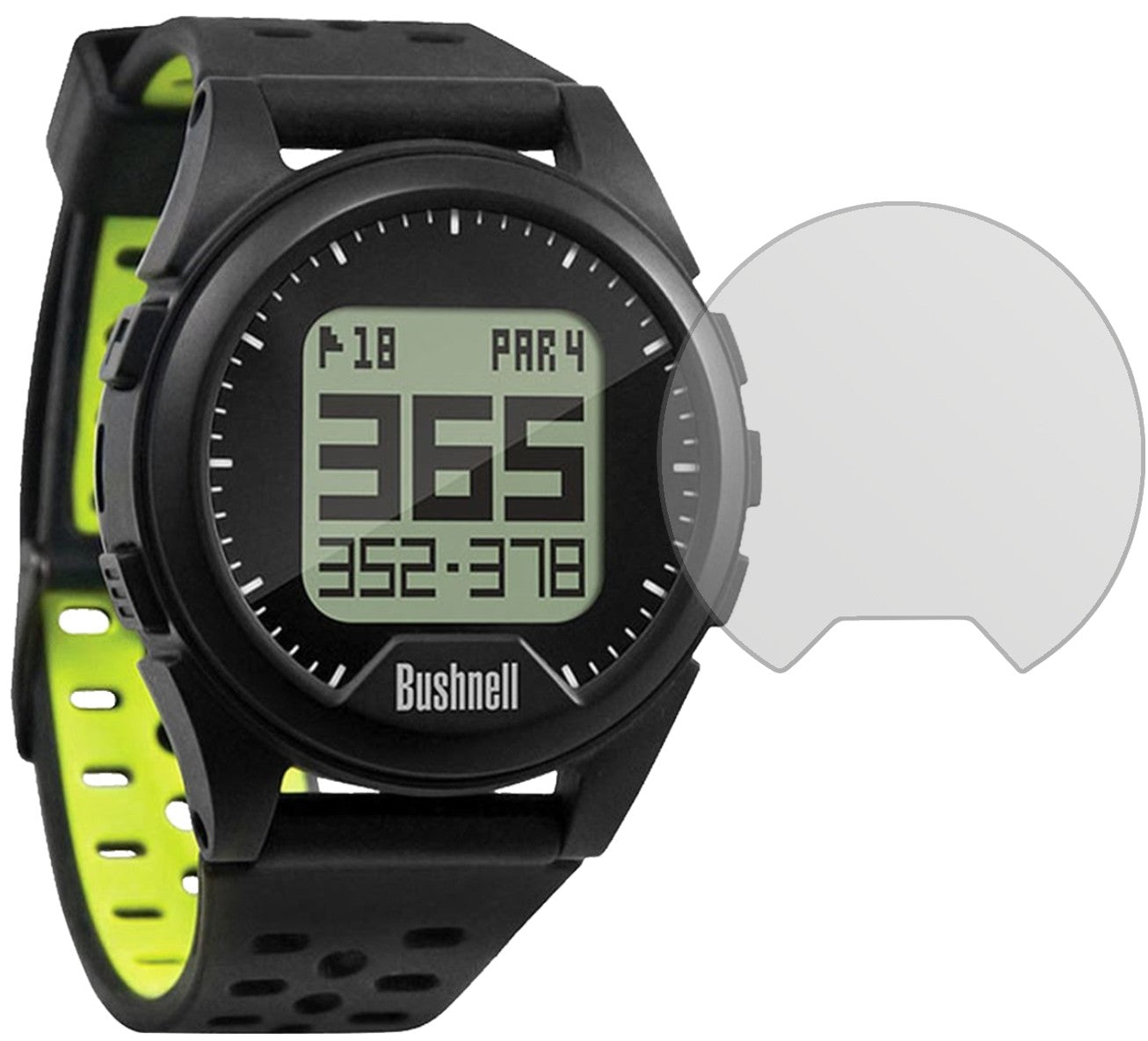 BushnellGolf 2017 Neo iON mit aufgebrachter dipos Displayschutzfolie, die lästige Fingerabdrücke minimiert