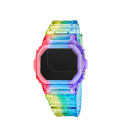 CalypsoSport Watch K5874 6 mit aufgebrachter dipos Displayschutzfolie, die lästige Fingerabdrücke minimiert