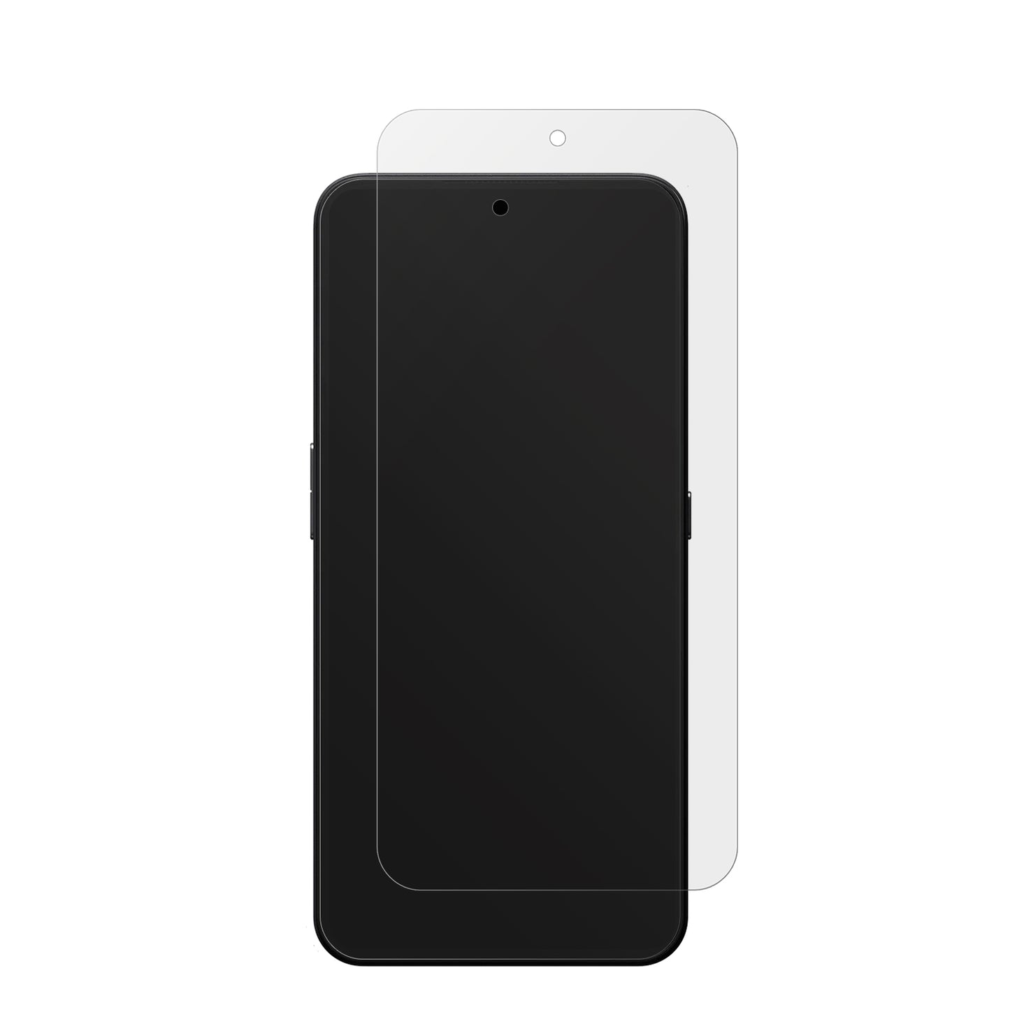 CMFPhone 1 mit aufgebrachter dipos Displayschutzfolie, die lästige Fingerabdrücke minimiert