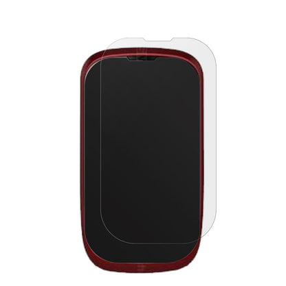 Coolpad8020 mit aufgebrachter dipos Displayschutzfolie, die lästige Fingerabdrücke minimiert
