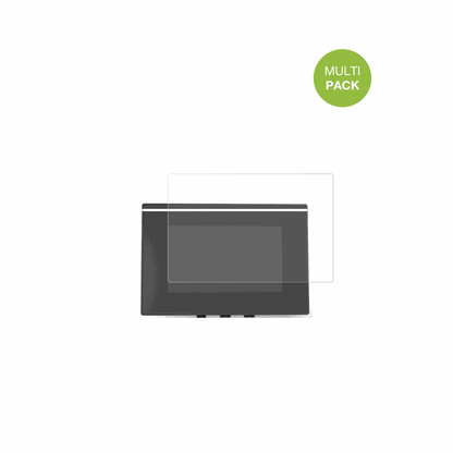 CrossControlCCpilot V700 mit aufgebrachter dipos Displayschutzfolie, die lästige Fingerabdrücke minimiert