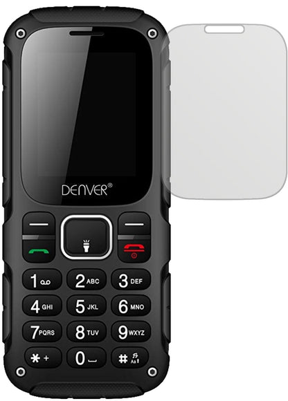 DENVERWAS-18110M mit aufgebrachter dipos Displayschutzfolie, die lästige Fingerabdrücke minimiert