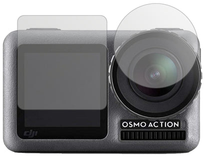 DJIOsmo Action mit aufgebrachter dipos Displayschutzfolie, die lästige Fingerabdrücke minimiert