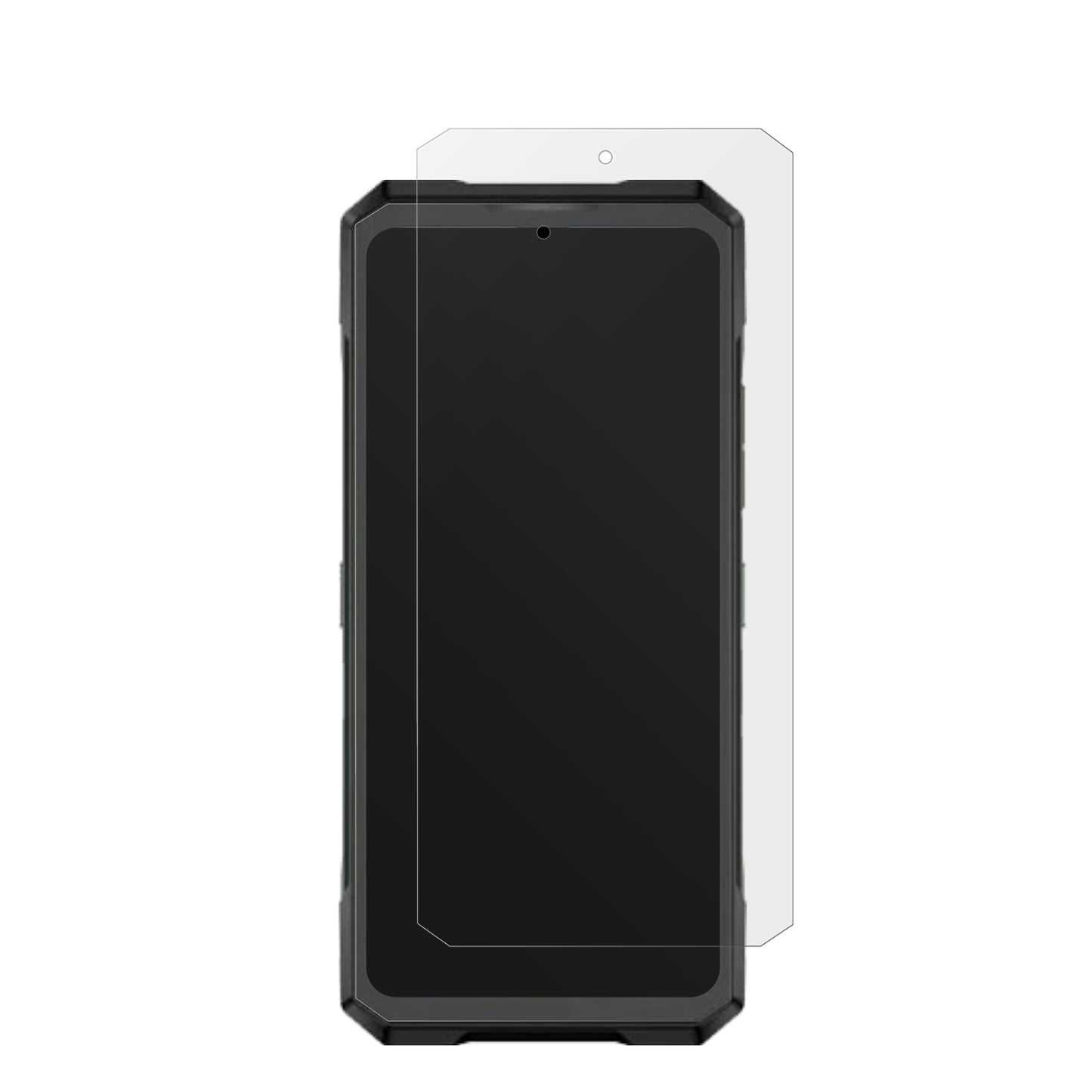 DoogeeBlade GT Pro mit aufgebrachter dipos Displayschutzfolie, die lästige Fingerabdrücke minimiert