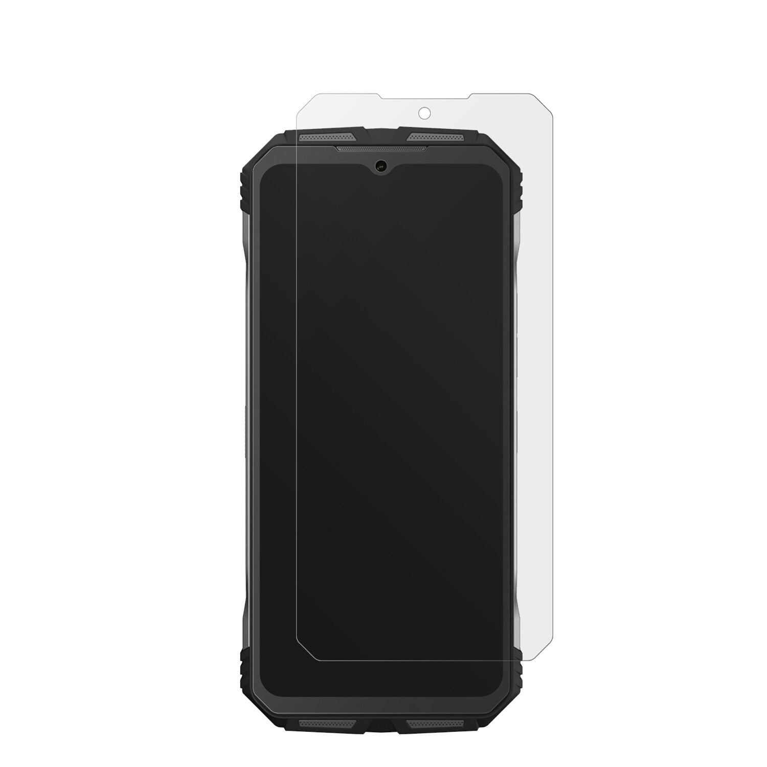 DoogeeV31 GT 5G mit aufgebrachter dipos Displayschutzfolie, die lästige Fingerabdrücke minimiert