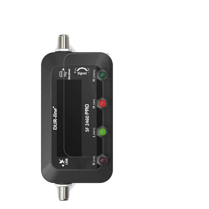 DUR-lineSF2460 Pro mit aufgebrachter dipos Displayschutzfolie, die lästige Fingerabdrücke minimiert