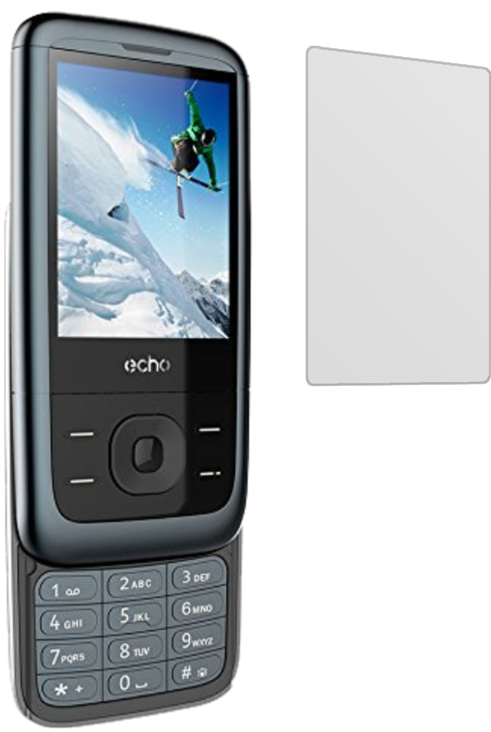 ECHOSLIDEBA Slide 2,4 Zoll mit aufgebrachter dipos Displayschutzfolie, die lästige Fingerabdrücke minimiert