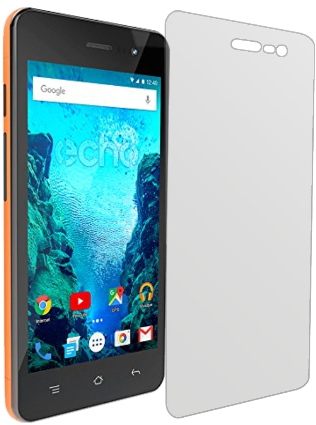 ECHOWIZO WIZ 4,5 Zoll mit aufgebrachter dipos Displayschutzfolie, die lästige Fingerabdrücke minimiert