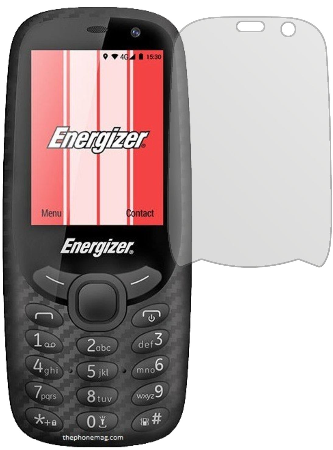 EnergizerE241S mit aufgebrachter dipos Displayschutzfolie, die lästige Fingerabdrücke minimiert