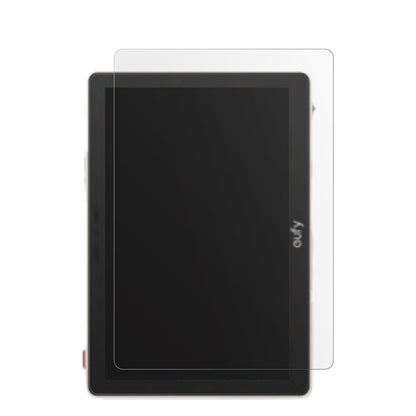 EufySmartdisplay E10 mit aufgebrachter dipos Displayschutzfolie, die lästige Fingerabdrücke minimiert