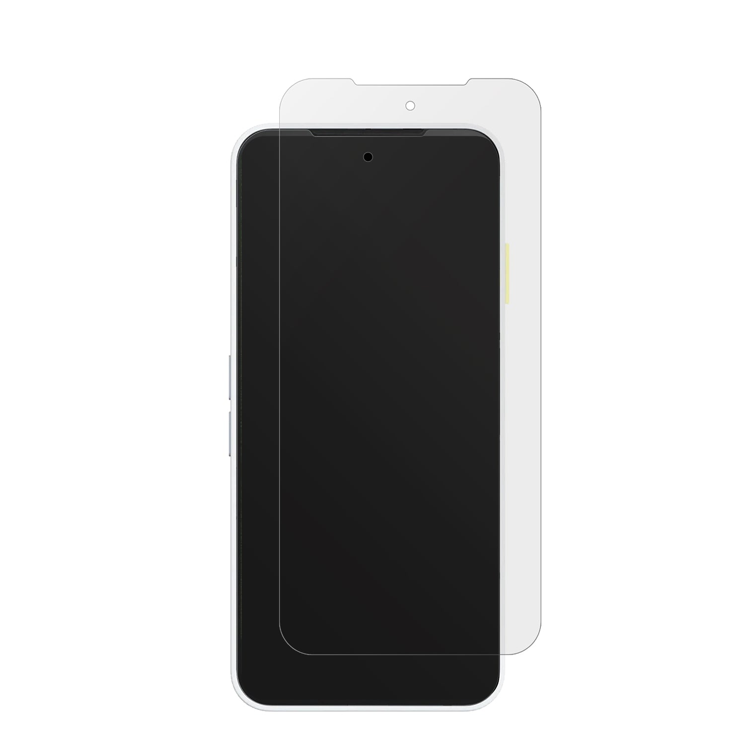 Fairphone6 mit aufgebrachter dipos Displayschutzfolie, die lästige Fingerabdrücke minimiert