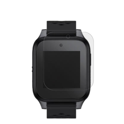 FamilyWatch MT46 mit aufgebrachter dipos Displayschutzfolie, die lästige Fingerabdrücke minimiert