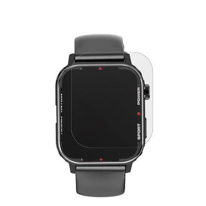 G96Smartwatch mit aufgebrachter dipos Displayschutzfolie, die lästige Fingerabdrücke minimiert
